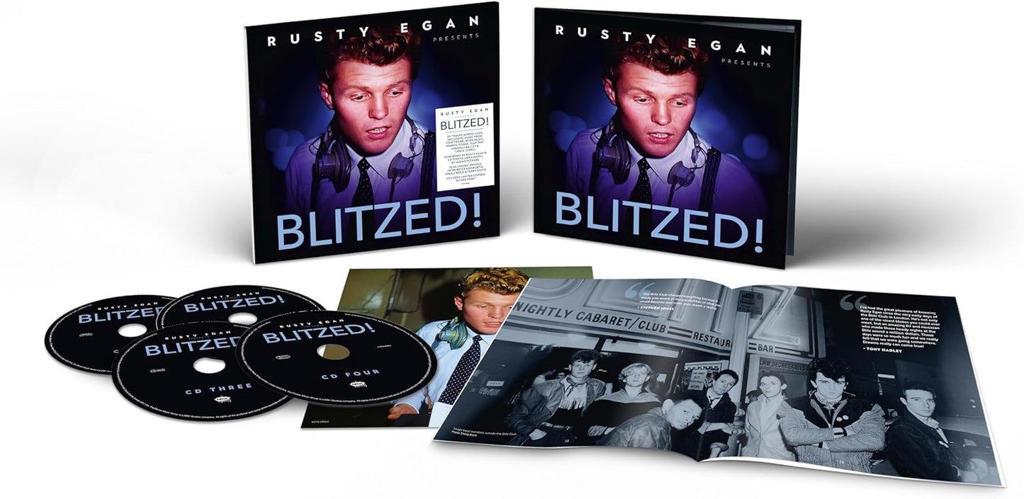 SIGNED RUSTY EGAN PRESENTS BLITZED! 36-TRACK 4LP 140g VINYL FORMATS