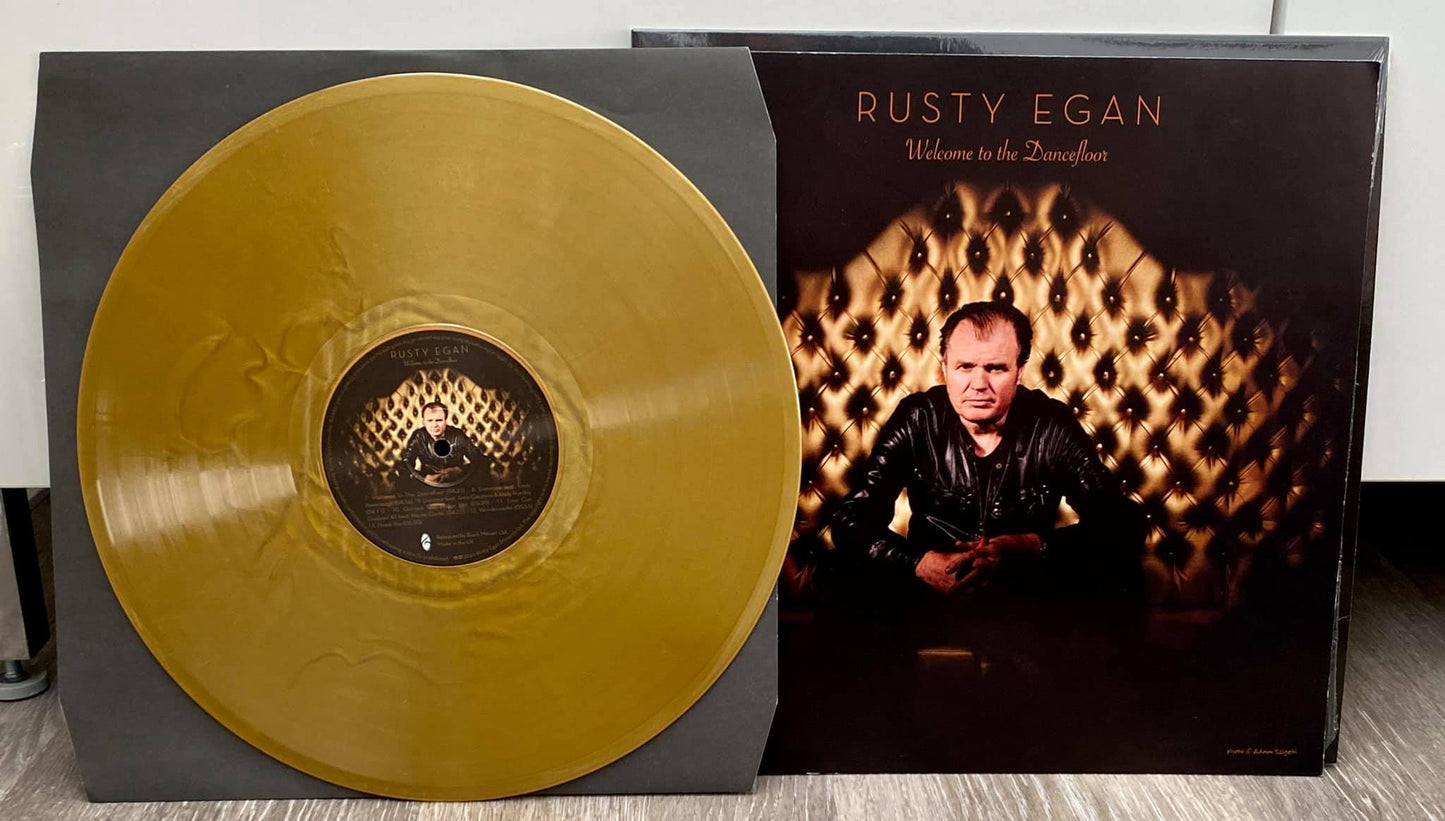 Rusty Egan - SIGNED  Welcome To The Dancefloor LP 12" Gold